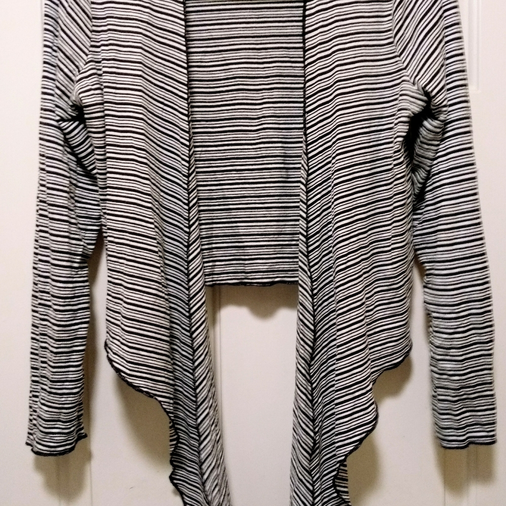 Versatile Striped, Lightweight Cardigan - image 1